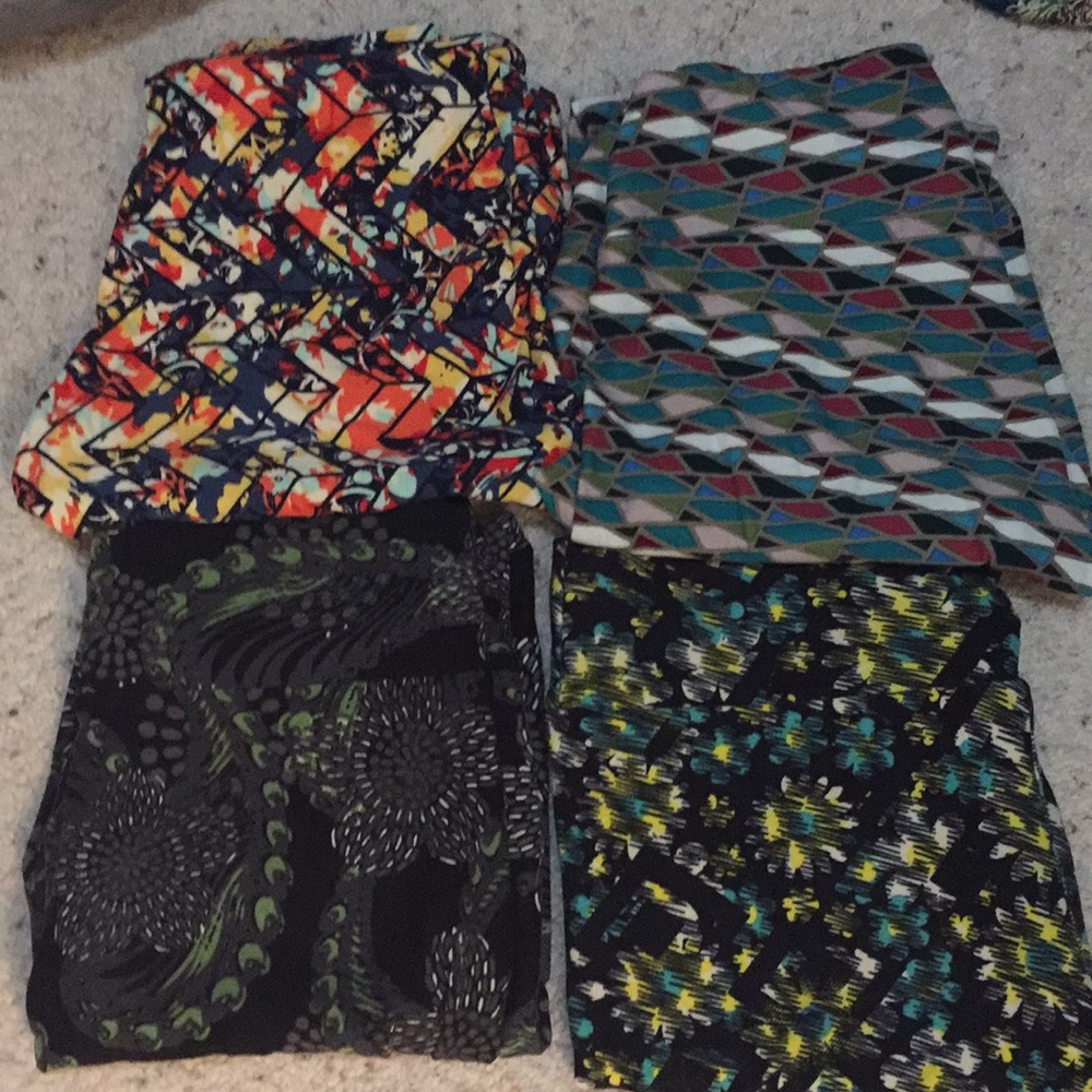 Lularoe OS leggings set of 4